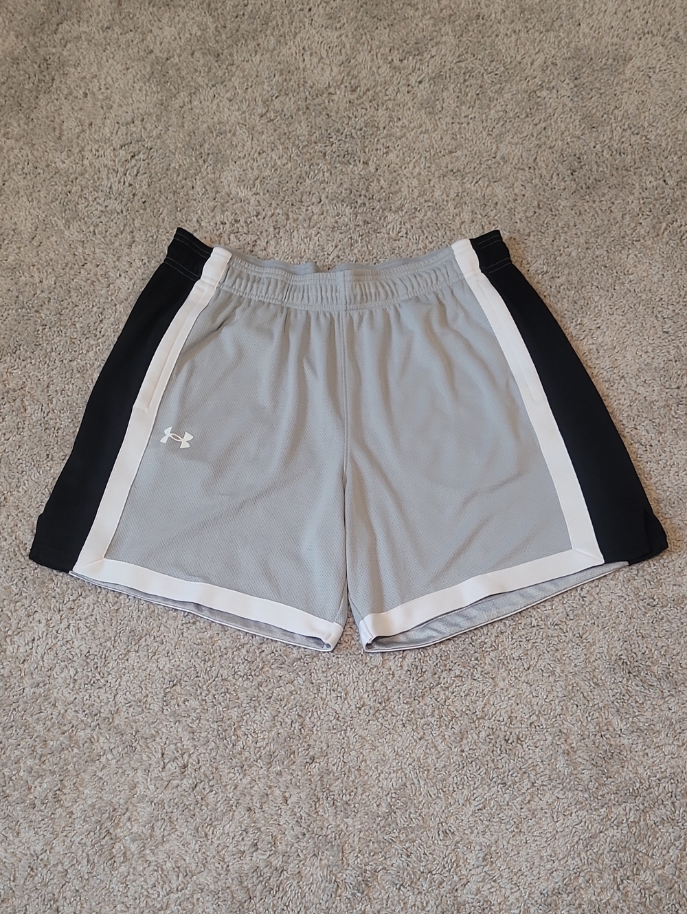 Under Armour Gray and Black Men's Athletic Shorts